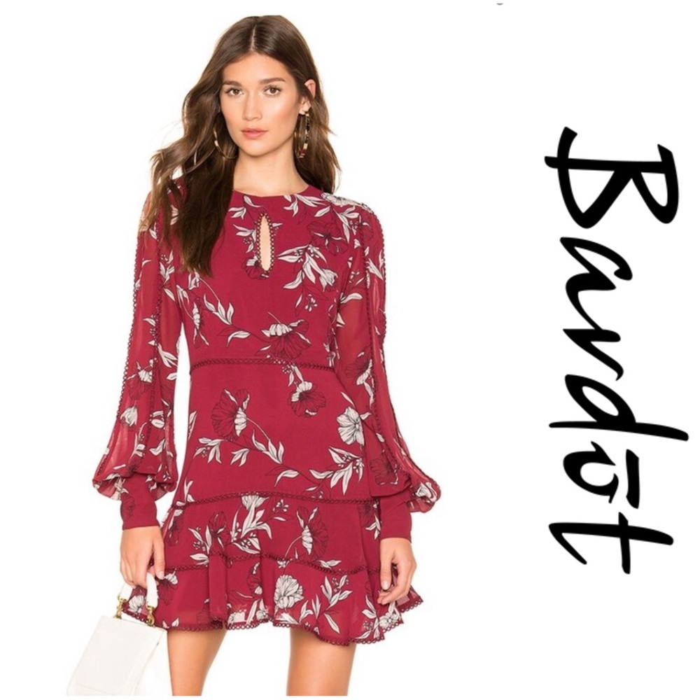 Bardot Tammy Trim Floral Dress